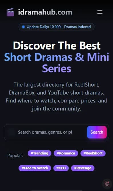 iDramaHub mobile preview