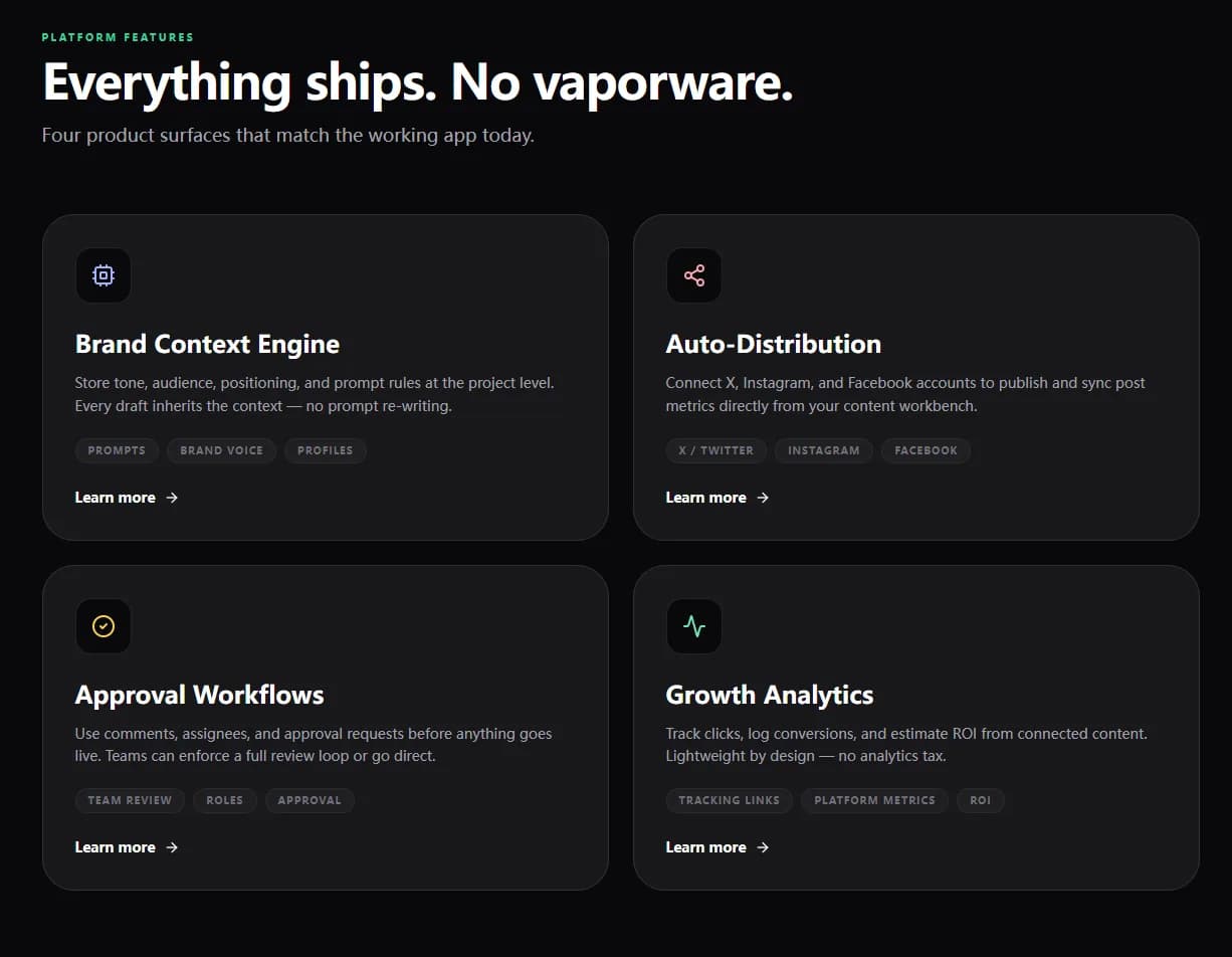 iGrowSpike gallery section preview